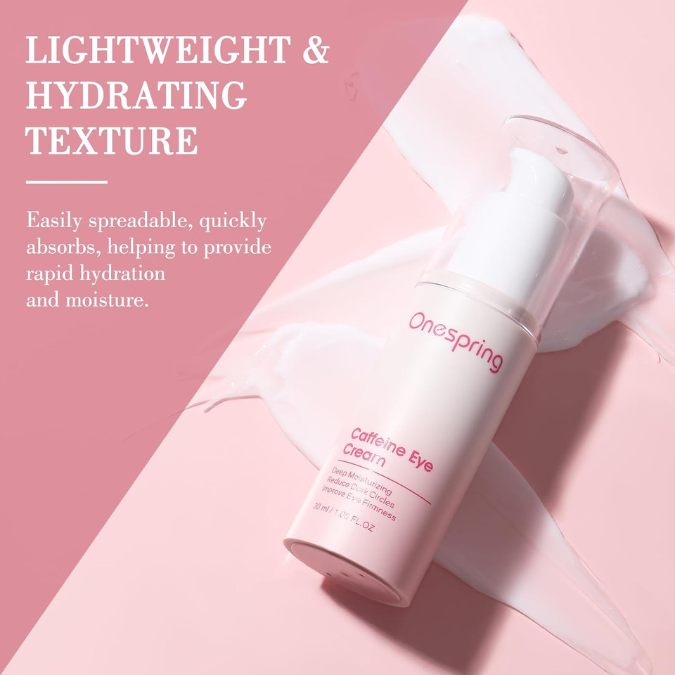 Eye Cream 1.05 Fl Oz, Caffeine Eye Cream For Dark Circles, Puffiness, Wrinkles, Fine Lines, Undereye Treatment For Women & Men, Daily Eyecream For Moisturizing And Hydrating, Osp8899