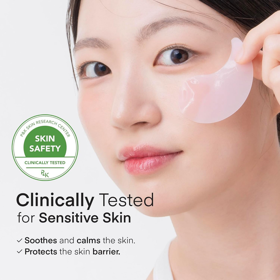 Terez & Honor Vitamin C Eye Patches - Brightening & Glowing Under Eye Mask With Tranexamic Acid, Caffeine, Hyaluronic Acid - Dark Circles, Puffiness & Wrinkles Korean Hydrogel Treatment, 60 Pcs