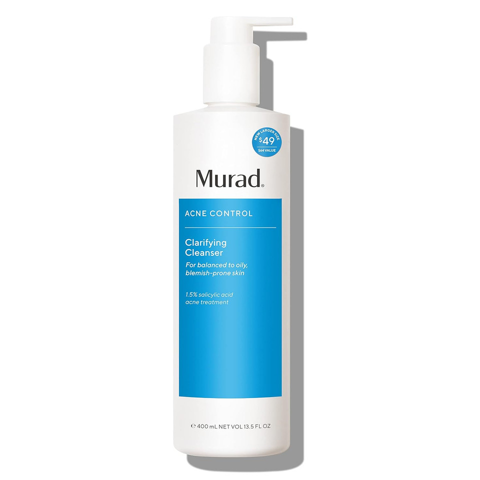 Murad Acne Control Clarifying Cleanser  Salicylic Acid & Green Tea Formula For Acne, Deep Pore Cleansing, Oil Control & Breakout Prevention For Clear, Balanced, Healthy-Looking Skin