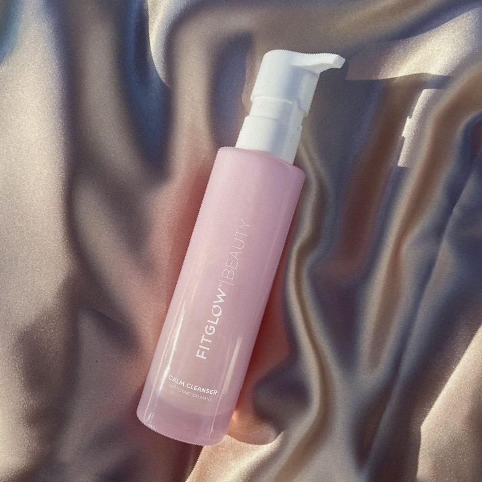 Fitglow Beauty Calm Cleanser | Gentle Milky Face Cleanser For Sensitive Skin | Hydrating & Balancing Facial Wash With Ceramides & Cucumber | Makeup Remover | Plant-Based, Fragrance-Free | 120Ml