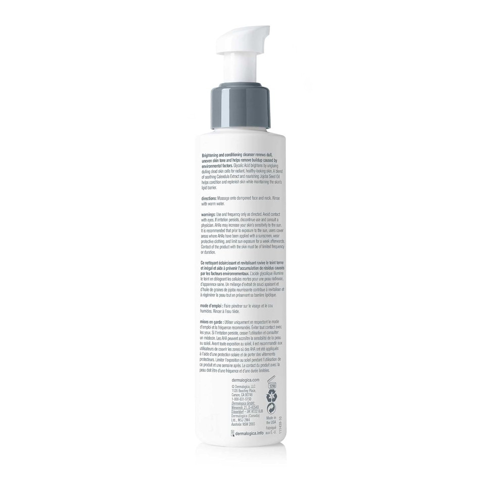 Dermalogica Daily Glycolic Cleanser, Face Wash With Glycolic Acid And Aha, Removes Buildup And Brightens Skin Tone