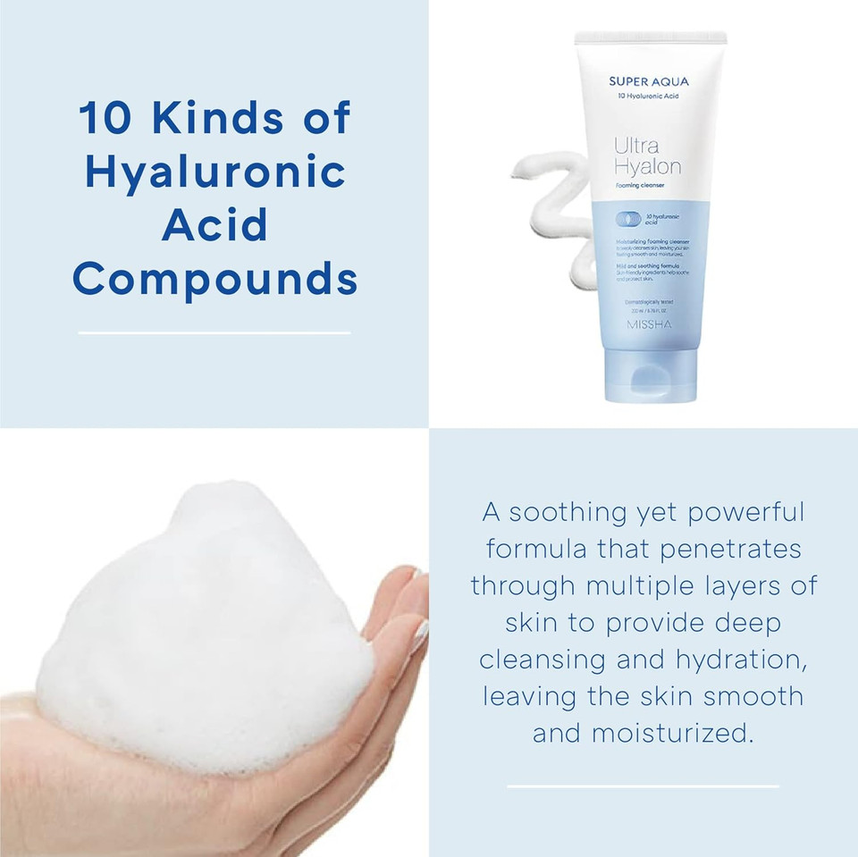 Missha Super Aqua Ultra Hyalron Cleansing Foam