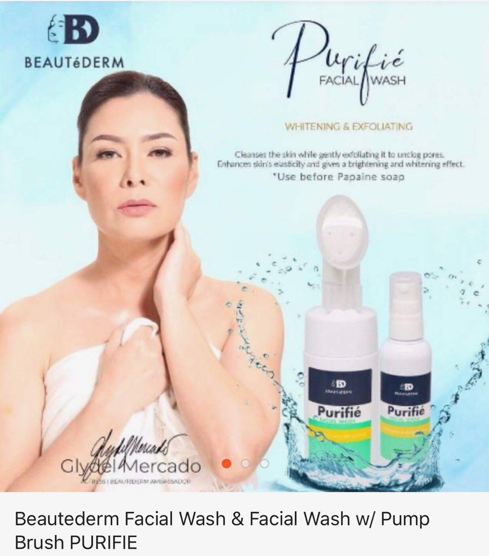 Beautederm Facial Cleanser (Facial Wash) With Pump Brush And Refill Bundle