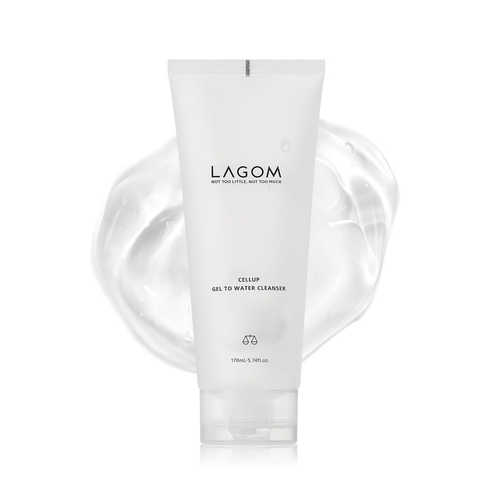Lagom Cellup Gel To Water Cleanser | No Foam Transparent Formula, Jelly Texture, Morning Cleanser, Hydrating Daily Face Wash 5.74 Fl Oz