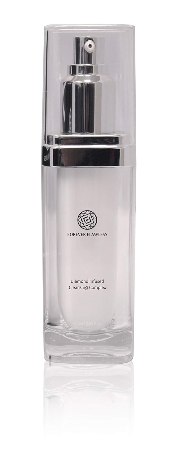 Forever Flawless Best Facial Cleanser With 100% White Diamond Infused Powder, Antioxidants, Vitamin A And E For Oily, Dry & Sensitive Skin, Anti-Aging, Anti Wrinkle. Men And Women Ff13, (2.03 Fl Oz)