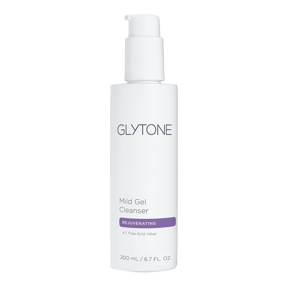 Glytone Mild Gel Exfoliating Cleanser, Pure Glycolic Acid Face Wash For Moisturizing & Rejuvenating Skin, Vegan & Fragrance-Free Face Exfoliator Scrub For All Skin Types, 13.5 Fl. Oz
