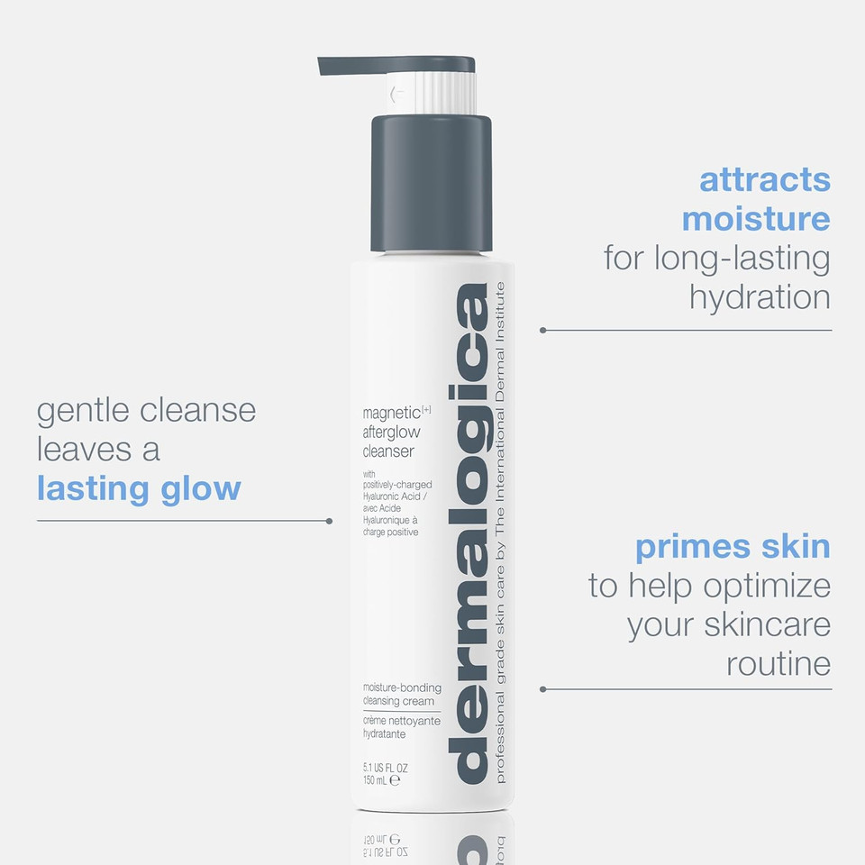 Dermalogica Magnetic Afterglow Facial Cleanser, Moisture Bonding Cleansing Cream - Delivers Glowing And Hydrating Skin