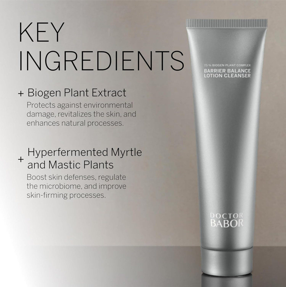 Doctor Babor Regeneration Barrier Balance Lotion Cleanser, Gentle Daily Facial Cleanser, Cleanse And Balance The Skin, Strengthen And Revitalize Complexion, Hydrated Radiant Skin, 5.07 Oz