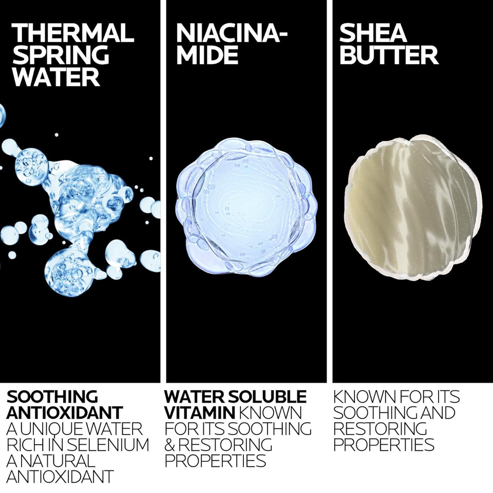 La Roche-Posay Lipikar Ap+ Gentle Foaming Cleansing Oil, Gentle Oil Cleanser For Face And Body Formulated With Niacinamide, Long-Lasting 24-Hour Hydration, Fragrance-Free & Soap Free