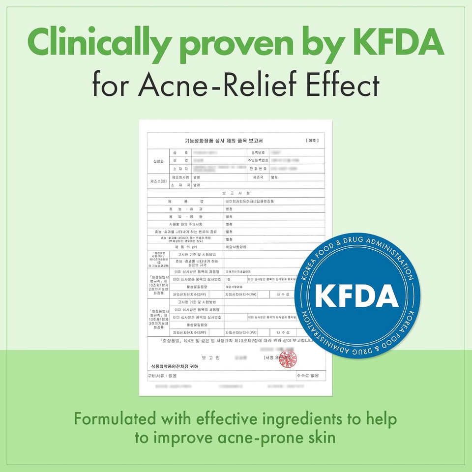 Acne Deep Cleansing Foam, Formulated With Salicylic Acid For Acne Prone Skin, Daily Acne Face Wash For Removing Sebum And Dead Cells, Korean Skin Care, 100Ml, 3.38 Fl. Oz