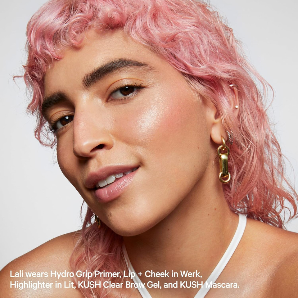 Milk Makeup The Overachievers Summer Faves Set - Includes Kush Mascara, Hydro Grip Primer, Kush Clear Brow Gel, Lip + Cheek, Highlighter & Makeup Bag - Vegan, Cruelty Free