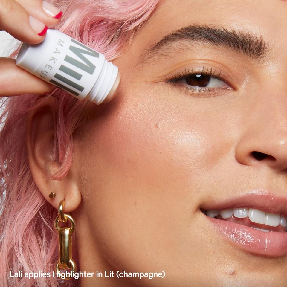 Milk Makeup The Overachievers Summer Faves Set - Includes Kush Mascara, Hydro Grip Primer, Kush Clear Brow Gel, Lip + Cheek, Highlighter & Makeup Bag - Vegan, Cruelty Free