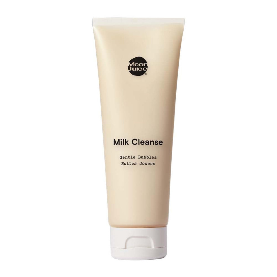 Moon Juice Milk Cleanse Vegan Facial Cleanser - Gentle, Hydrating & Ph Balanced - Adaptogenic Face Wash With Coconut Ferment, Silver Ear Mushroom & Reishi - Clean, Cruelty-Free & Sls-Free (4Oz)