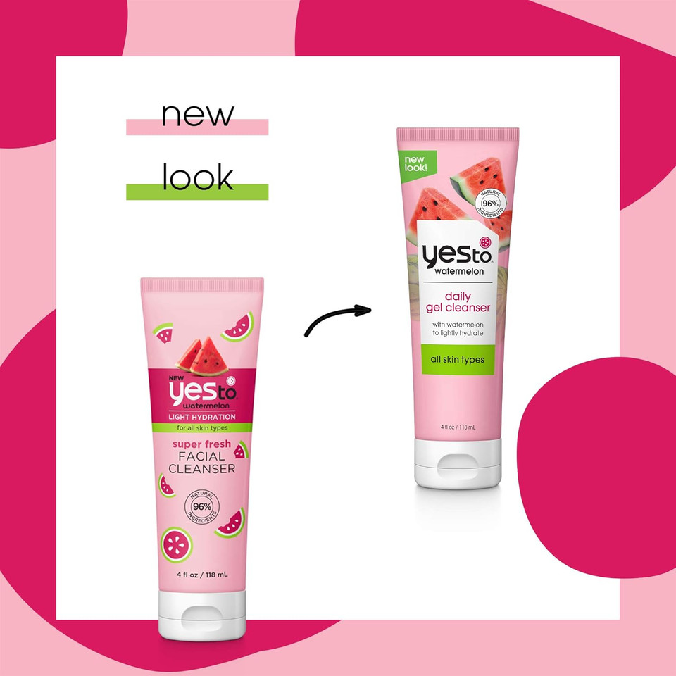 Yes To Watermelon, Light Hydration Super Fresh Cleanser, All Skin Types, Refresh & Hydrate Skin, Fresh, 4 Fl Oz
