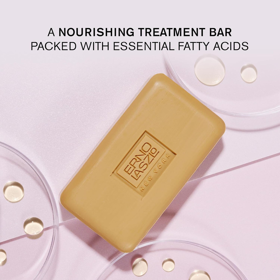 Erno Laszlo Phelityl Moisturizing & Hydrating Facial Cleanser, Essential Fatty Acid Rich Face Soap Bar Boosts Radiance For Silky Smooth Skin Without Drying, 3.4 Oz