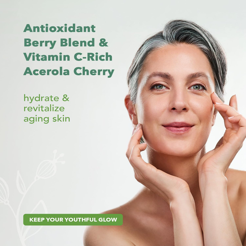 Nourish Organic Face Cleanser, Age Defense Bilberry & Arctic Berries  Anti-Aging Face Wash With Aloe Vera + Washable Cotton Round