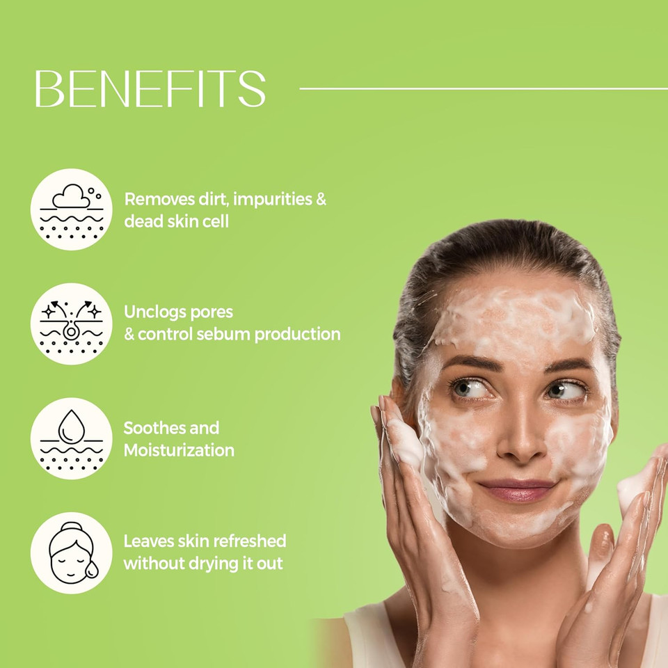 Klavuu Phytoncide Mild Ph Balancing Facial Cleanser - Ph 5.5 Mild Foaming Cleanser With Panthenol For Strengthening Skin Barrier Face Wash - 5.07Floz