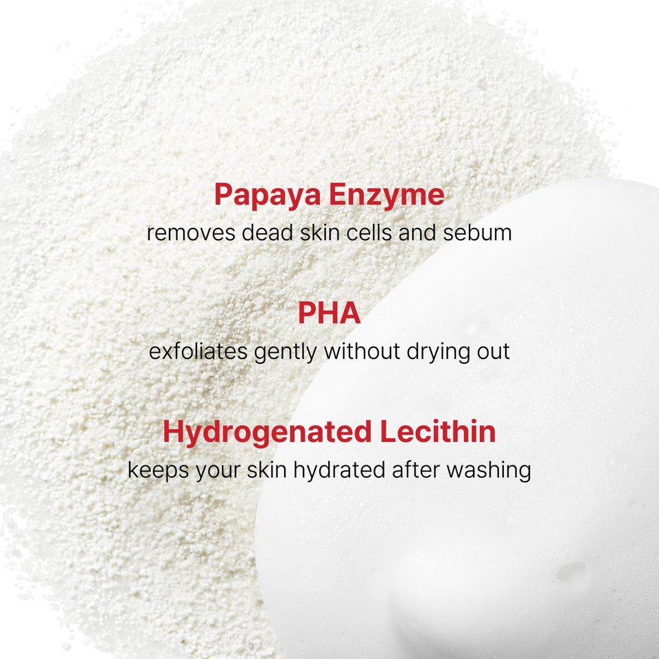 Cell Fusion C Papaya Granule Peels Ultra, Powder Face Wash For Sensitive Skin With Papaya Enzyme, Clarifies And Cleanses For Smoother, Even Skin, 1.76 Oz