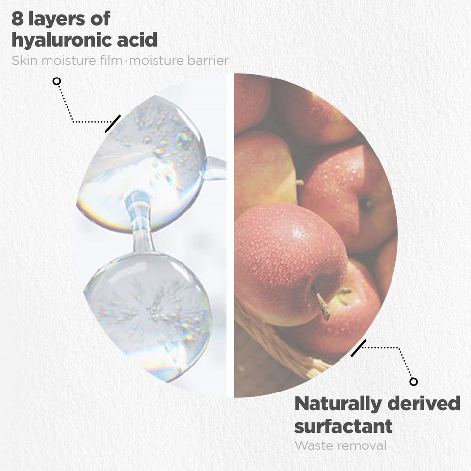 Ph Hyaluron Gel Cleanser - Hyaluronic Acid Hydrating Face Wash - Ph Balancing Formula For All Skin Types - Hypoallergenic Mild Makeup Cleansing Gel, 6.76 Fl.Oz