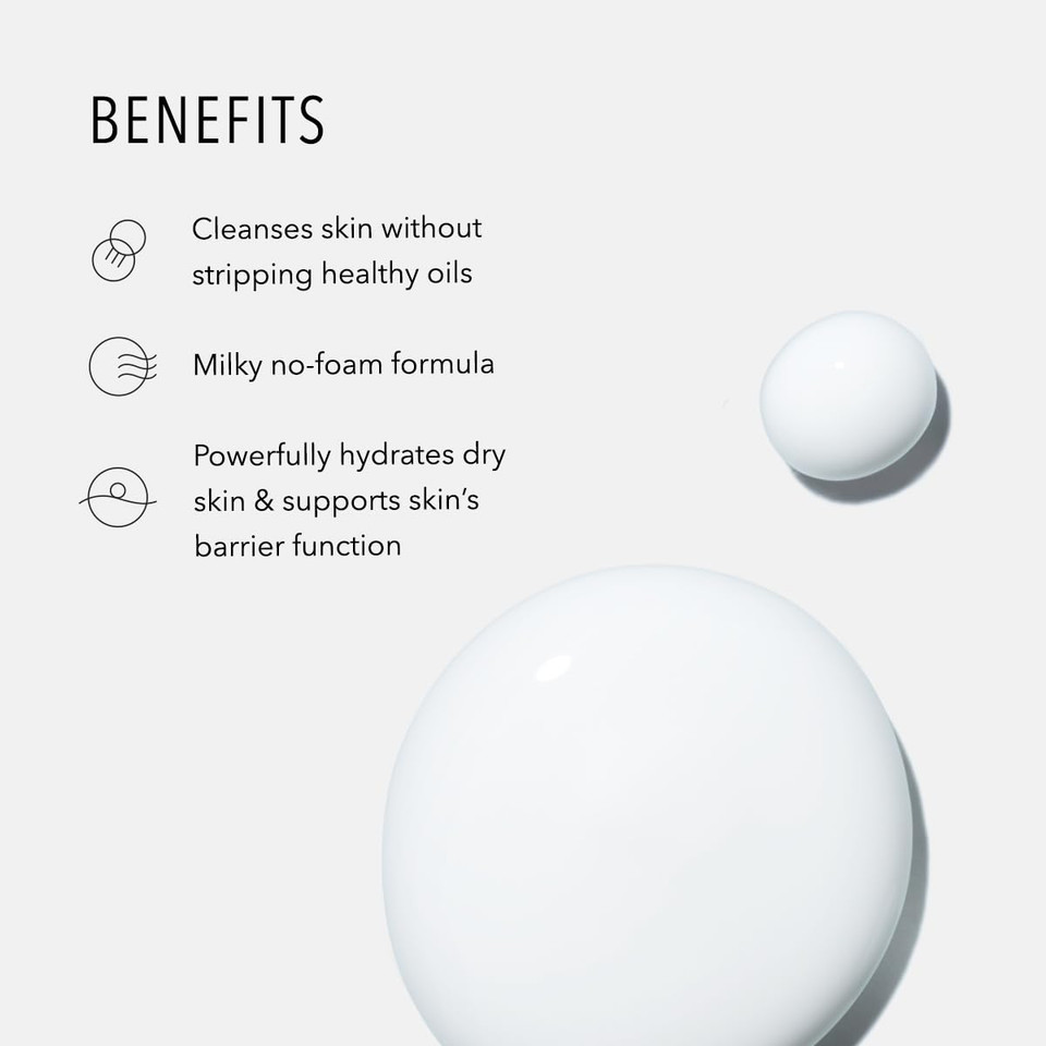 Hydropeptide Cashmere Cleanse, Facial Rose Milk, Clean & Balance Skin'S Natural Oils, 6.76 Ounce