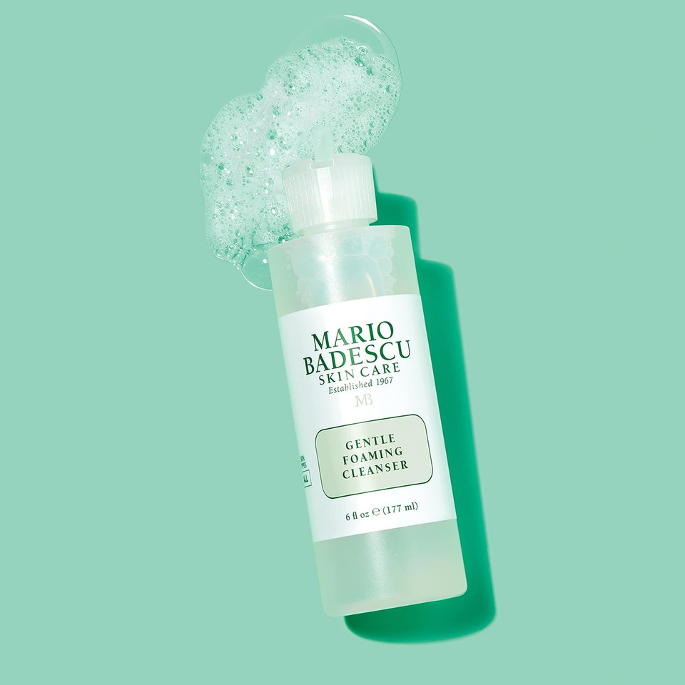 Mario Badescu Gentle Foaming Facial Cleanser, Deep Cleansing And Hydrating Face Wash