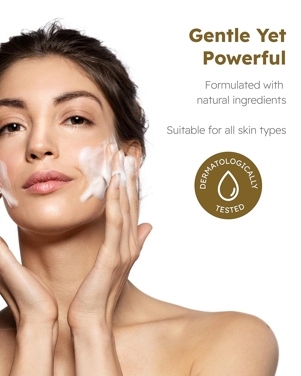 Isa Knox True Foaming Facial Cleanser (6.1Fl Oz) - Korean Skincare, Non-Drying Bubble Foam Face Wash, Pomegranate Vinegar, Natural Bamboo Cellulose