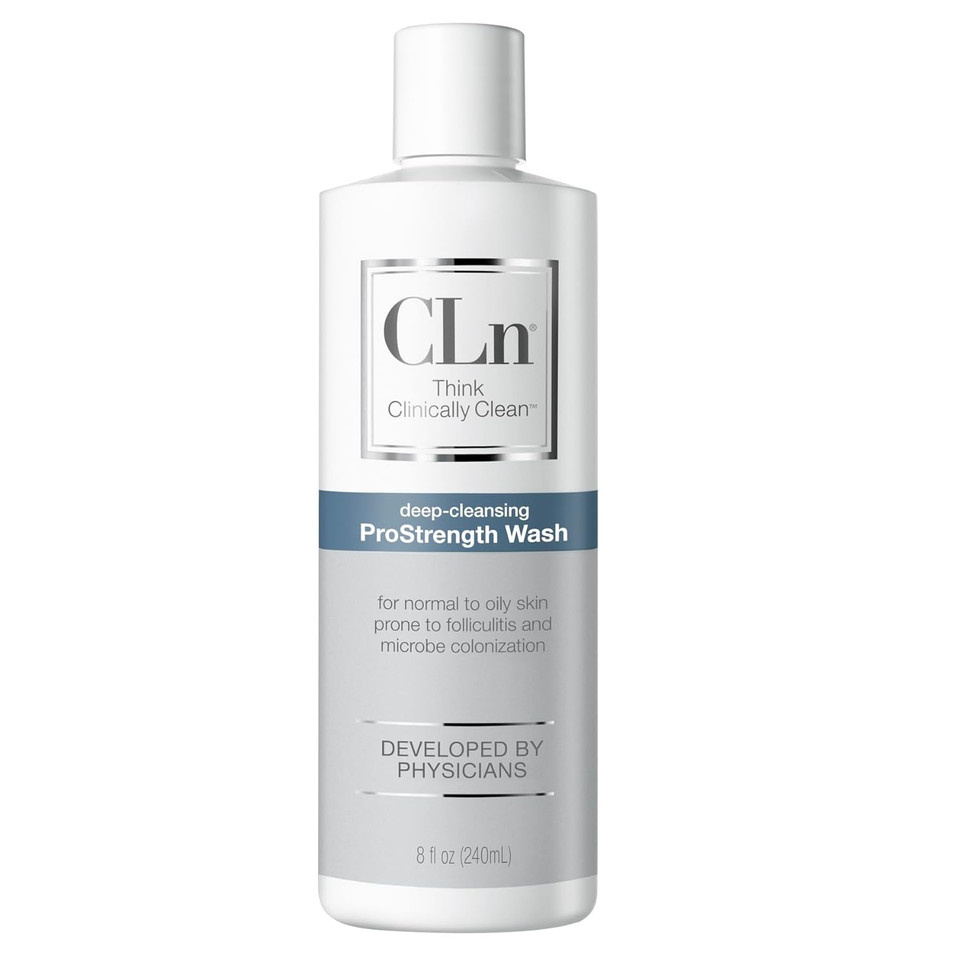 Cln® Prostrength Wash - Ph-Balanced And Formulated For Daily Use With Salicylic Acid To Cleanse And Exfoliate Normal To Oily Skin For Men And Women With Body Odor, 8 Fl Oz