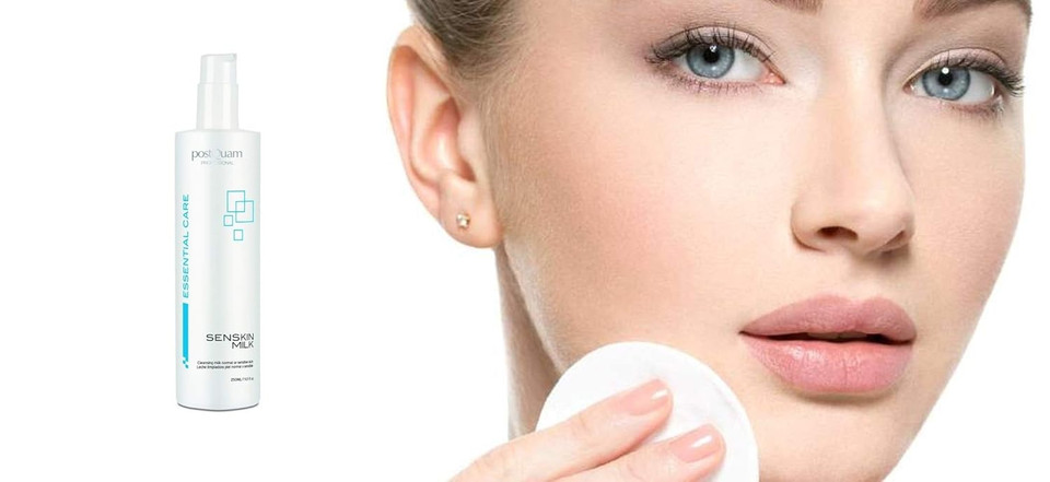 Postquam Professional Senskin Milk Normal/Sensitive Skin 250Ml Cleansing Milk  Leaves The Complexion Clean And Smooth - With Softening And Moisturizing Effect