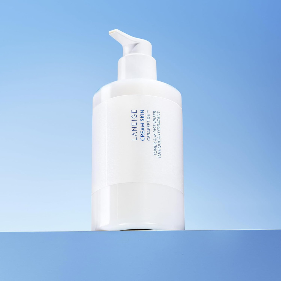 Laneige Cream Skin Toner & Moisturizer: Lightweight Refillable Korean Milky Toner With Ceramide & Peptide For Hydration, Firming, & Barrier Support