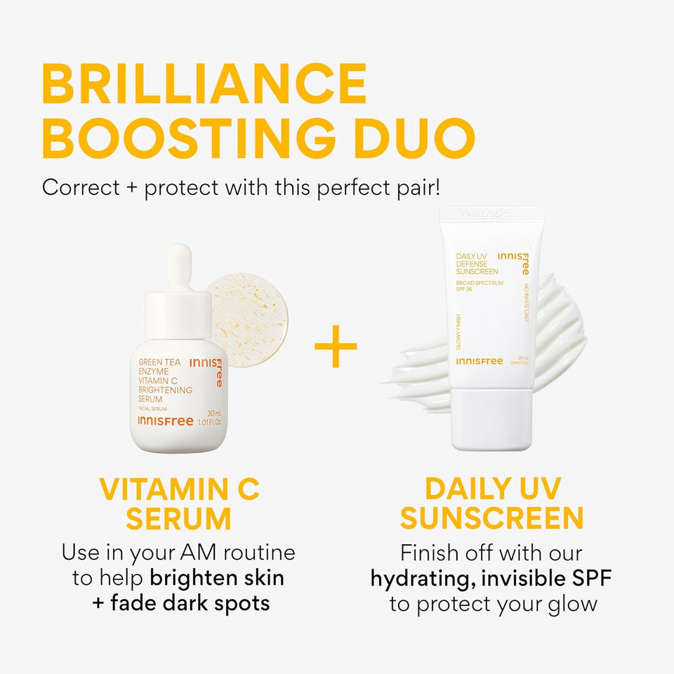 Innisfree Daily Uv Defense Spf 36  Korean Face Sunscreen, Invisible Finish, Broad Spectrum, No White Cast, Lightweight, Hydrating