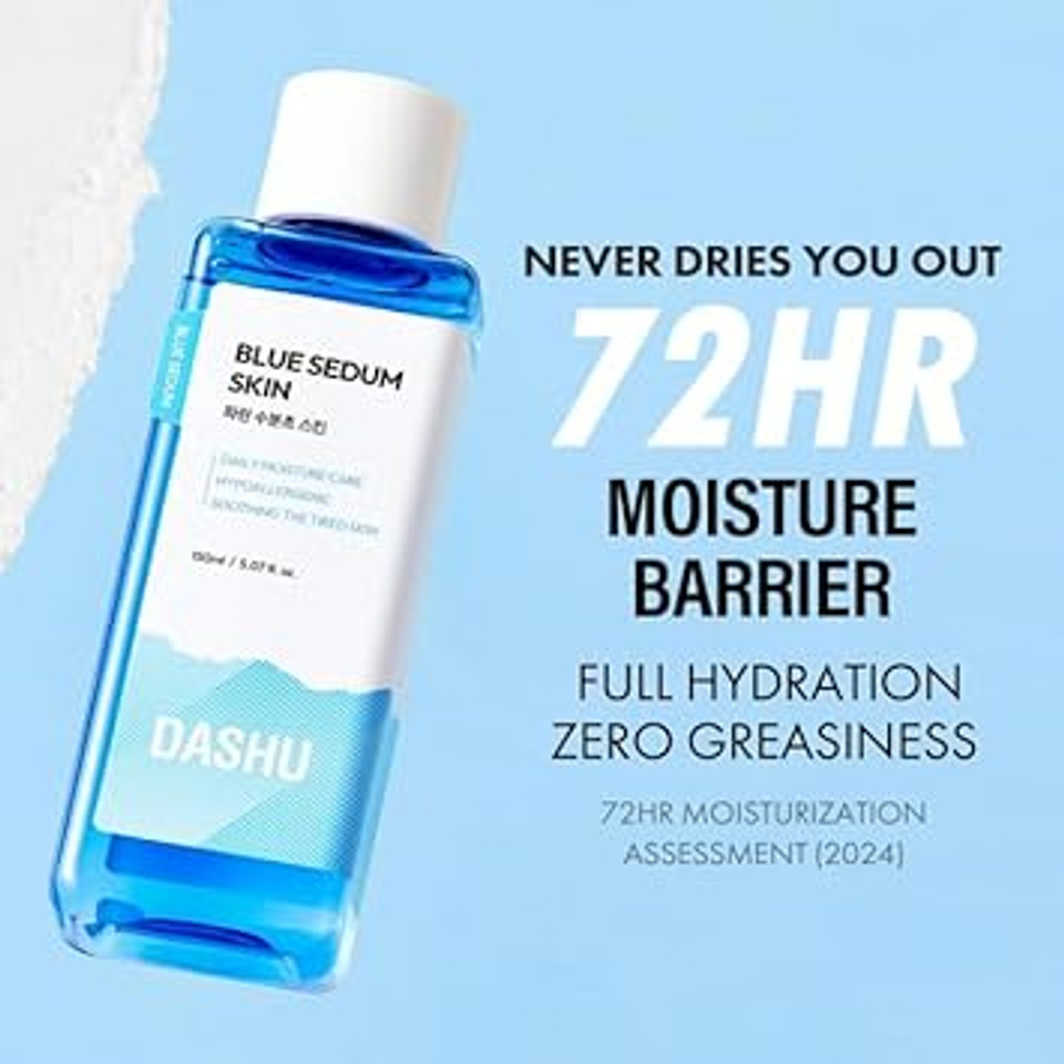 Dashu Sedum Skin | Hypoallergenic Hydrating And Soothing Korean Skin Care Toner W/ 8 Types Of Hyaluronic Acids | Skin Care 5.07 Fl Oz