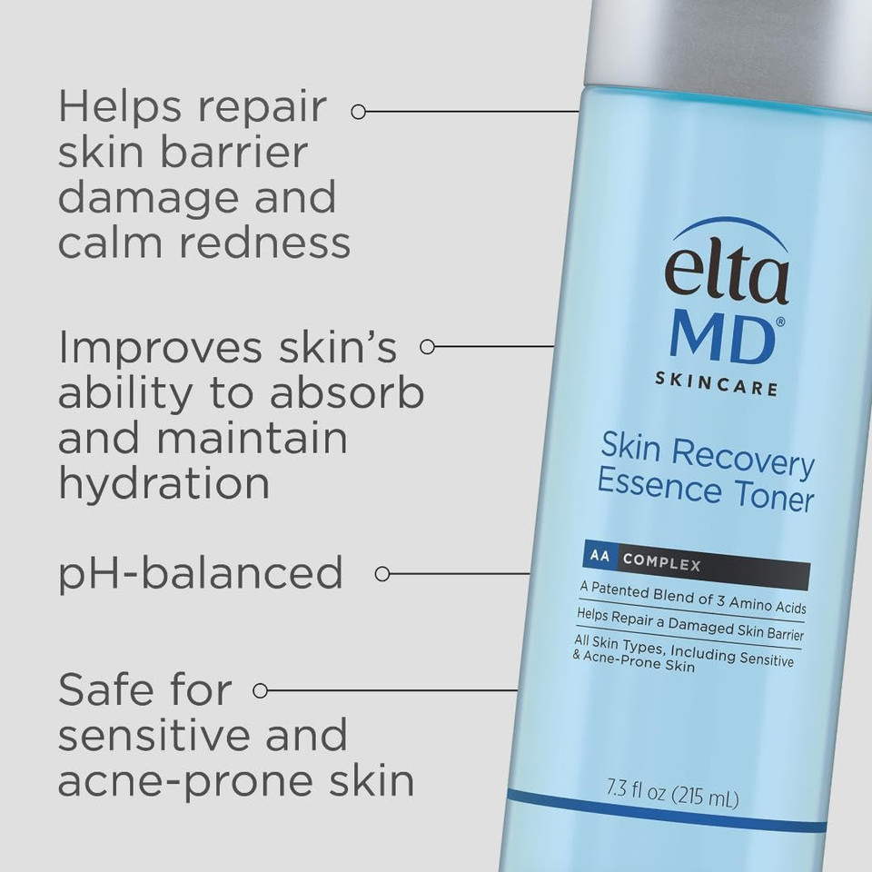 Eltamd Skin Recovery Essence Face Toner, Hydrating Facial Toner For Sensitive Skin, Alcohol-Free Formula For Acne Prone Sensitive Skin, 7.3 Oz Bottle Eltamd Skin Recovery Essence Face Toner, Hydrating Facial Toner For Sensitive Skin, Alcohol-Free Formula For Acne Prone Sensitive Skin, 7.3 Oz Bottle