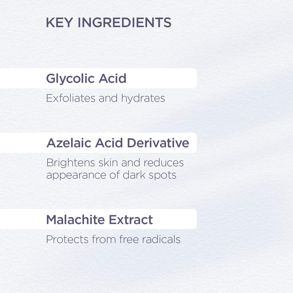 Glytone Enhance Brightening Solution - Glycolic Acid, Azelaic Acid, Niacinamide, Malachite Extract - Prep Skin, Brighten & Unclog Pores - 6.7 Fl. Oz