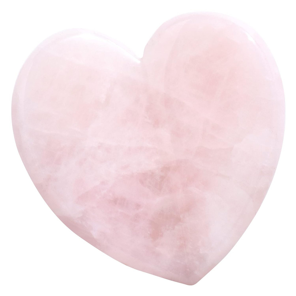 Kora Organics Rose Quartz Heart Facial Sculptor, Depuffing & Lifting Gua Sha, Sculpt & Tone