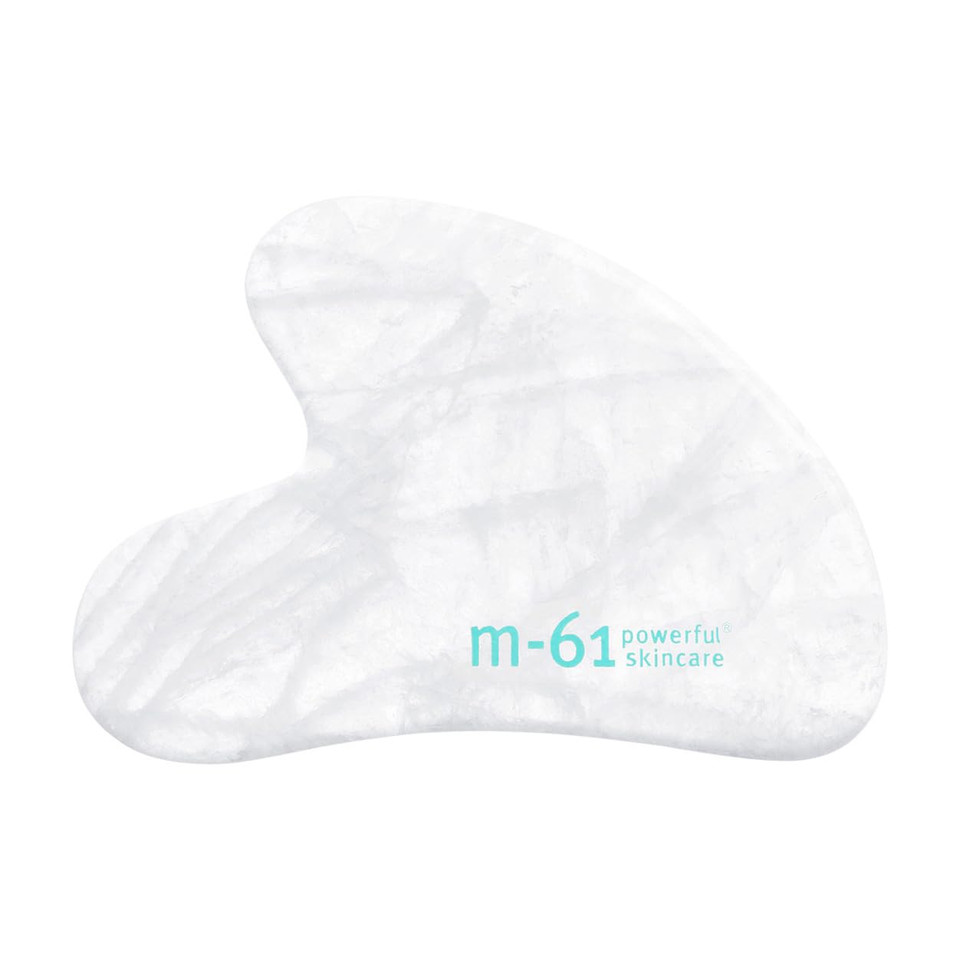 M-61 Clear Quartz Gua Sha - Revitalizing Natural Clear Quartz Facial Masage Tool That Stimulates Circulation And Decreases Inflammation