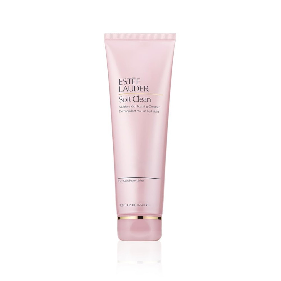 Estée Lauder Soft Clean Moisture Rich Foaming Facial Cleanser, 4.2 Ounce