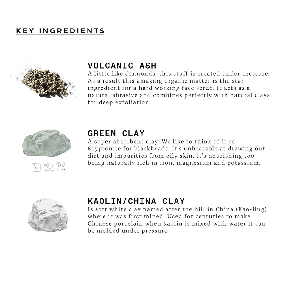 Triumph & Disaster | Rock & Roll Face Scrub For Men | Natural, Exfoliating Pore Cleansing Facial Scrub - Removing Blackheads And Dirt, 5.11 Oz