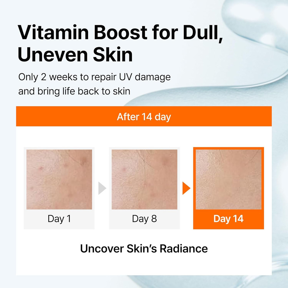 Dearklairs Freshly Juiced Vitamin Drop, 5% Hypoallergenic Pure Vitamin C Serum, 1.18Oz | Ascorbic Acid, Antioxidant For Face, Korean Skincare