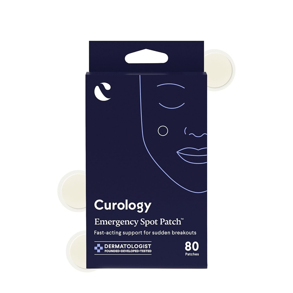 Curology Emergency Spot Pimple Patches For Face, Hydrocolloid Pimple Patches Fast-Acting, 40 Count