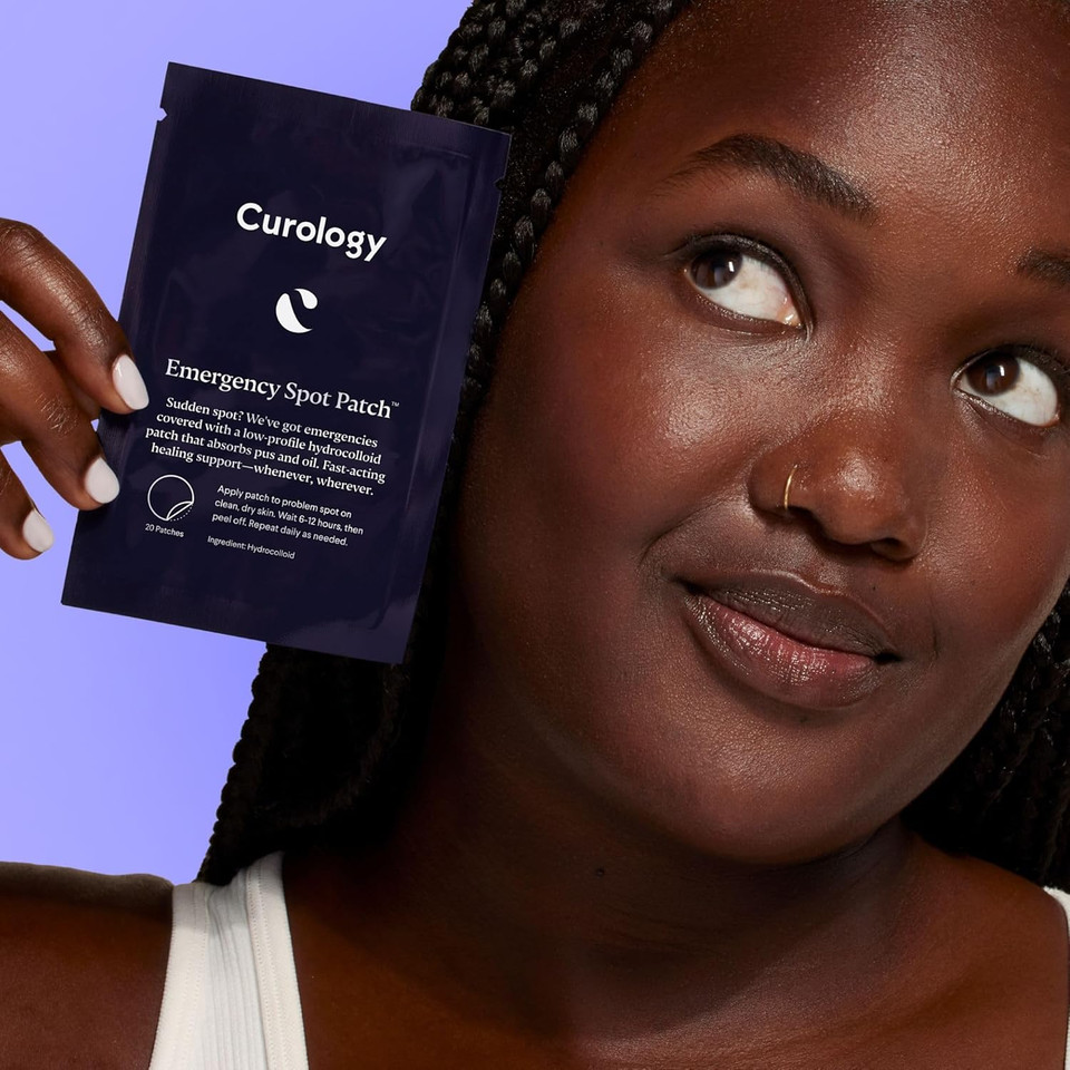 Curology Emergency Spot Pimple Patches For Face, Hydrocolloid Pimple Patches Fast-Acting, 40 Count