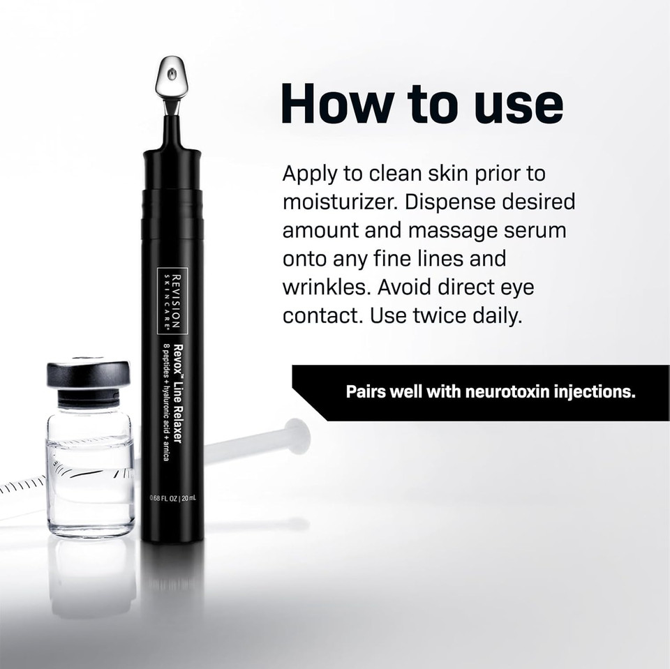Revision Skincare Revox Line Relaxer, Targeted Under Eye Serum With Hyaluronic Acid, Improves Fine Lines And Wrinkles
