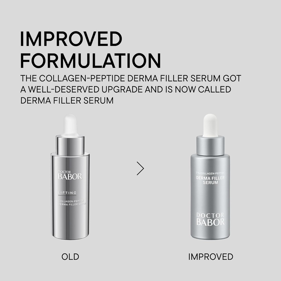 Doctor Babor Lifting Derma Filler Serum, Collagen Peptide Complex, Firmer Smoother Complexion, Hyaluronic Acid Hydrates & Plumps Skin, Reduce Wrinkles And Improve Skin Texture, 1 Oz