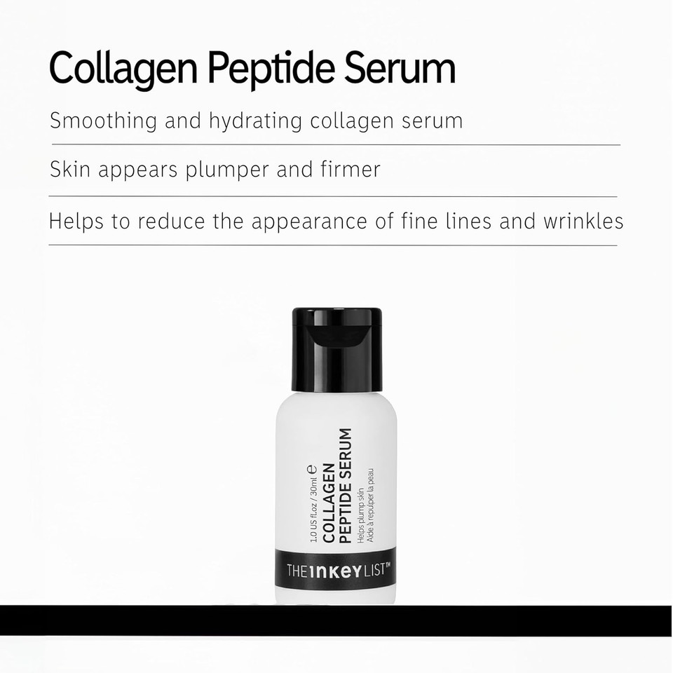 The Inkey List Collagen Peptide Serum, Face Serum To Plump And Firm Skin, Reduce Fine Lines And Wrinkles, 1.01 Fl Oz