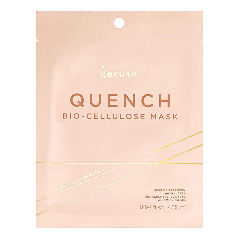 Karuna Skin - Quench Biocellulose Facial Mask For Dry, Dull Skin, Cooling & Rejuvenating Facial Skin Care Products, Hydrating Face Masks With Black Truffle, Sheet Mask For Fine Lines & Wrinkles, 0.74 Karuna Skin - Quench Biocellulose Facial Mask For Dry, Dull Skin, Cooling & Rejuvenating Facial Skin Care Products, Hydrating Face Masks With Black Truffle, Sheet Mask For Fine Lines & Wrinkles, 0.74