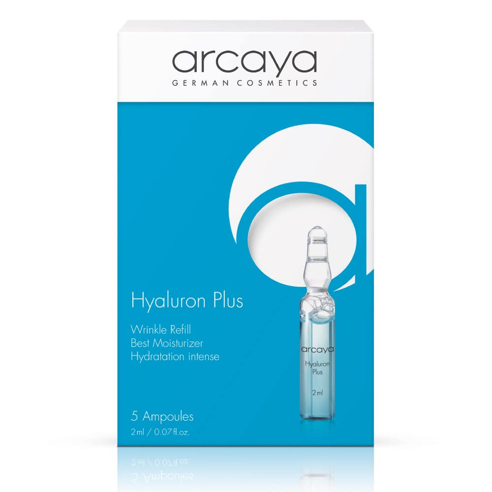 Arcaya Hyaluron Plus Ampoule With Hyaluronic Acid, Instant Wrinkle Filler, Skin Plumper & Face Moisturizer - Strengthen Skin With Soy Protein - For Demanding, Dry Skin - Vegan & Paraben-Free, 5X2Ml Arcaya Hyaluron Plus Ampoule With Hyaluronic Acid, Instant Wrinkle Filler, Skin Plumper & Face Moisturizer - Strengthen Skin With Soy Protein - For Demanding, Dry Skin - Vegan & Paraben-Free, 5X2Ml