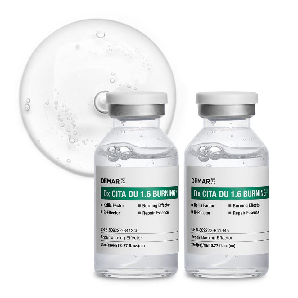 Demar3 Dx Cita Du 1.6 Burning 2Nd Serum, Brightening & Reduces Wrinkles For Oily And Troubled, Acne Skin, With Niacinamide, Hyaluronic Acid, 46Ml(23Ml X 2Pcs), 1.55 Fl Oz