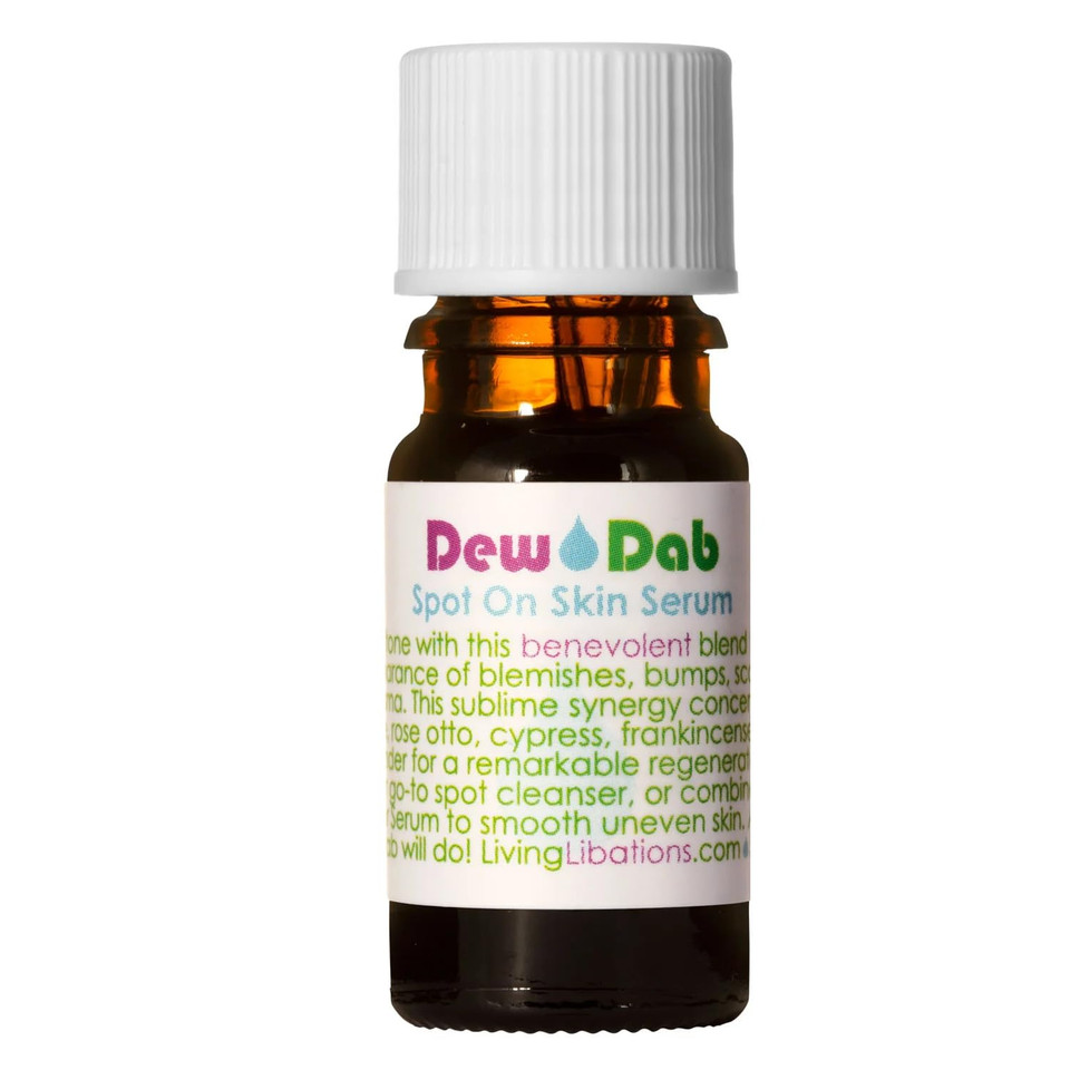 Living Libations - Organic Dewdab Acne Spot Treatment | Natural, Wildcrafted, Clean Beauty (.5 Fl Oz | 15 Ml)