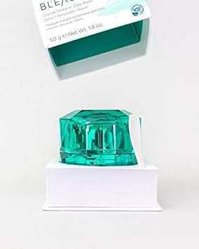 Bl'Eau Glacial Oceanic Clay Mask - Nsf Certified - Detox/Rehydrate/Repair, 50 G ? Net Wt. 1.8 Oz
