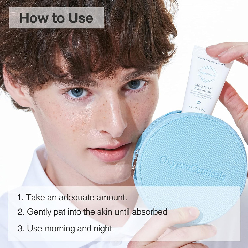 Moisture Aqua Serum (250Ml / 8.45 Oz)  Ultra-Intensive Hydrating Water-Based Gel Serum For Dry, Flaky Skin With Hyaluronic Acid And Jojoba Oil