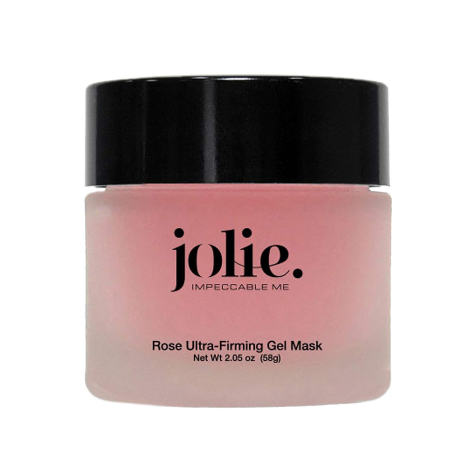 Jolie Rose Firming Mask - Ultra Hydrating, Plumping Gel Mask W/Hyaluronic & Rose Water 2 Oz